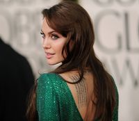Actress Angelina Jolie arrives at the 68th Annual Golden Globe Awards held at The Beverly Hilton hotel on January 16, 2011 in Beverly Hills, California